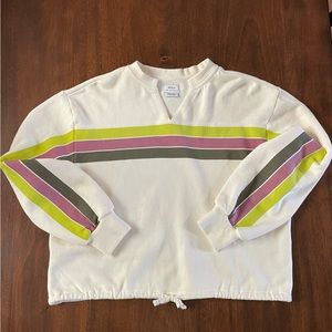 RVCA - Retro Oversized Fleece Colorbock Top